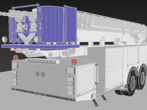 rescue fire truck 3D Model