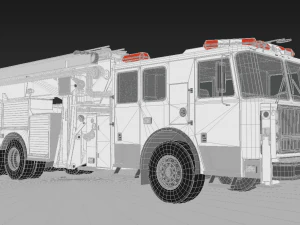 rescue fire truck 3D Model