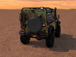 land rover defender off-road 3Dモデル