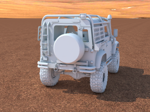 land rover defender off-road 3Dモデル