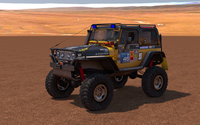 jeep wrangler custom off-road 3D Model .c4d .max .obj .3ds .fbx .stl .blend 