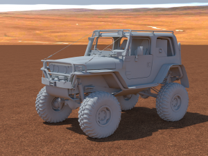 jeep wrangler custom off-road 3D Model