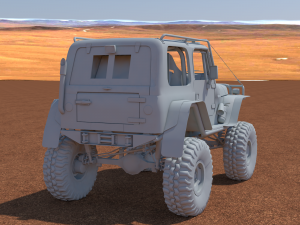 jeep wrangler custom off-road 3D Model