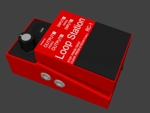 guitar loop station Modello 3D