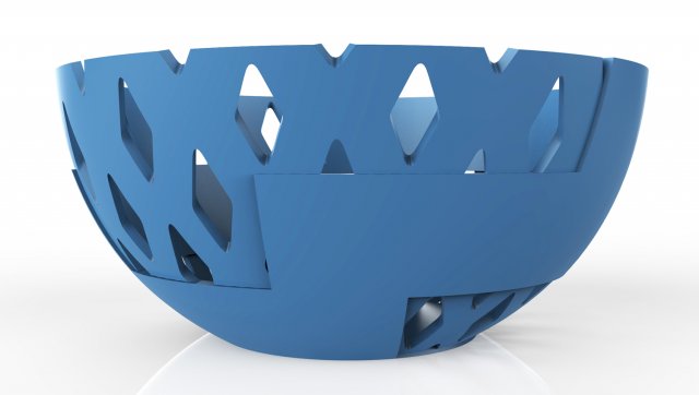 Download rhomb perforated bowl 3D Model