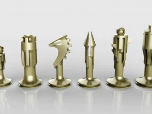 国际象棋棋盘 3D 打印模型