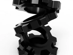 cogwheel pencil holder 3D Print Model