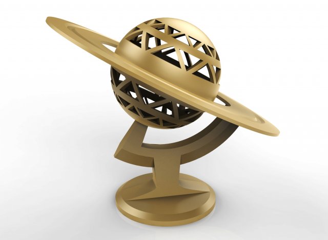 saturn 3D 打印模型 .c4d .max .obj .3ds .fbx .stl .blend 