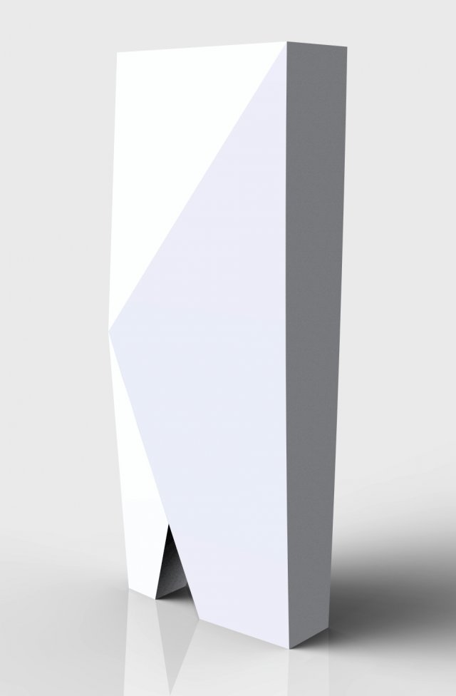 rectangular vase 3D 프린트 모델 .c4d .max .obj .3ds .fbx .stl .blend 