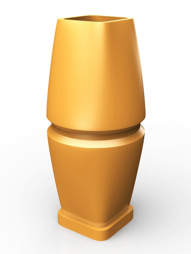 simple vase 3Dプリントモデル .c4d .max .obj .3ds .fbx .stl .blend 