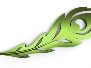 peacock feather 3D प्रिंट मॉडल