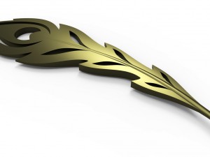 peacock feather 3D प्रिंट मॉडल