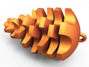 pinecone decoration 3Dプリントモデル