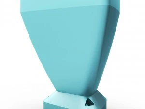 triangular flowerpot 3D Print Model