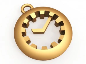 pingente de rel&oacute;gio Modelo de Impressão 3D