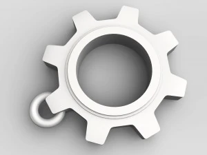 cogwheel pendant 3D Print Model