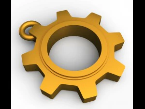 cogwheel pendant 3D Print Model