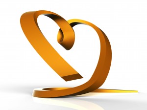 ribbon heart 3D Print Model
