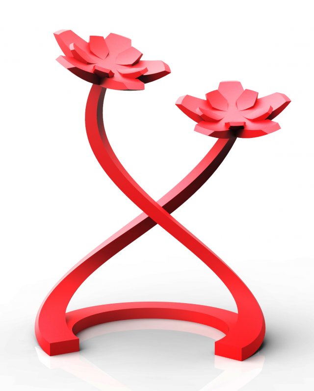 flower figure 3D Принт Модель .c4d .max .obj .3ds .fbx .stl .blend 