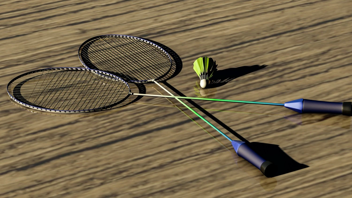 バドミントン 3Dモデル .c4d .max .obj .3ds .fbx .stl .blend 