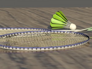 badminton Modèle 3D