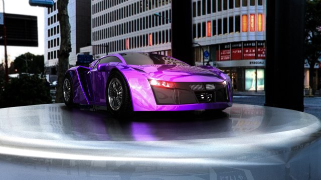 takhion modify concept car 3D 模型 .c4d .max .obj .3ds .fbx .stl .blend