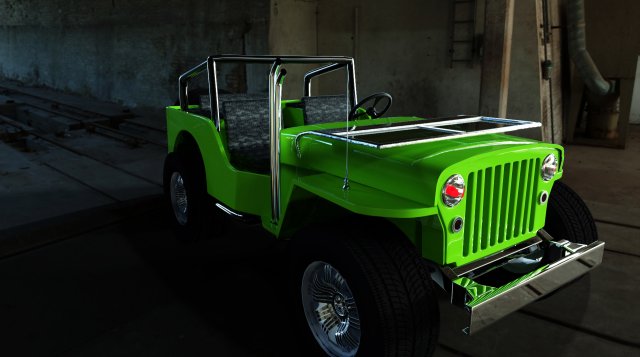 willy jeep 3D मॉडल .c4d .max .obj .3ds .fbx .stl .blend 