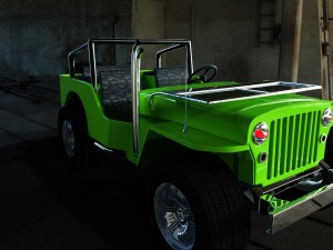 willy jeep 3D मॉडल
