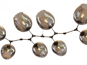 branching bubble chandelier 3Dモデル
