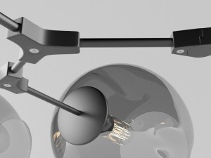 branching bubble chandelier 3Dモデル