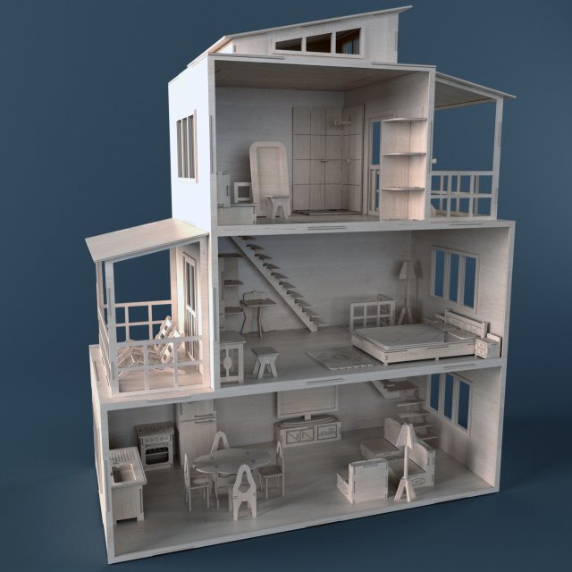 Plywood dollhouse new arrivals