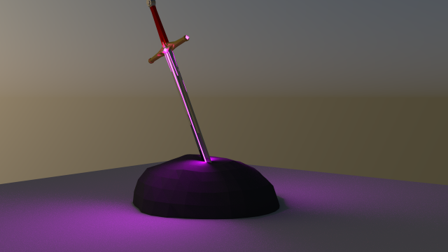 purpleglowingsword 3D मॉडल .c4d .max .obj .3ds .fbx .stl .blend 