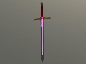 purpleglowingsword 3D मॉडल