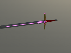 purpleglowingsword 3D मॉडल