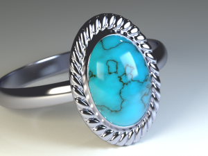 blue mode ring bmr Modelo 3D