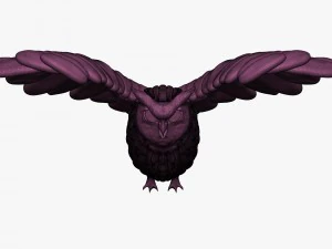 high poly owl 3D Model