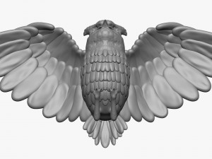high poly owl 3D 模型