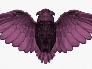 high poly owl 3D 模型