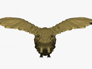 low poly owl 3D Model