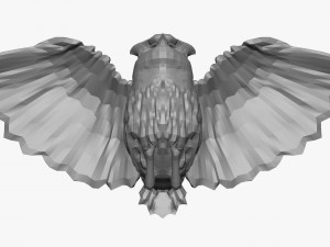 low poly owl 3D मॉडल