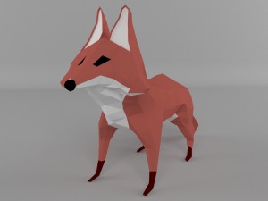 low-polys fox 3D Model