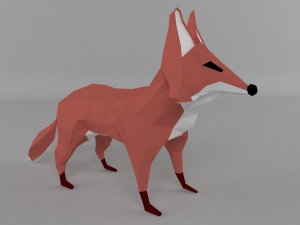 low-polys fox 3D Model