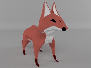 low-polys fox 3D Model