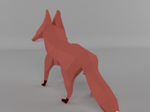 low-polys fox 3D Model