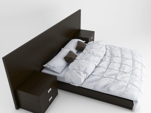 modern bed 3D Model