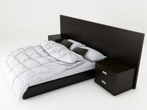 modern bed 3D मॉडल