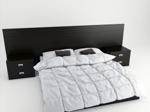 modern bed 3D मॉडल
