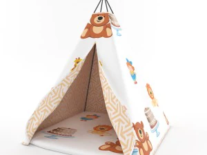 Tipi für Kinder 3D Modell