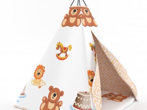 kids teepee Modèle 3D