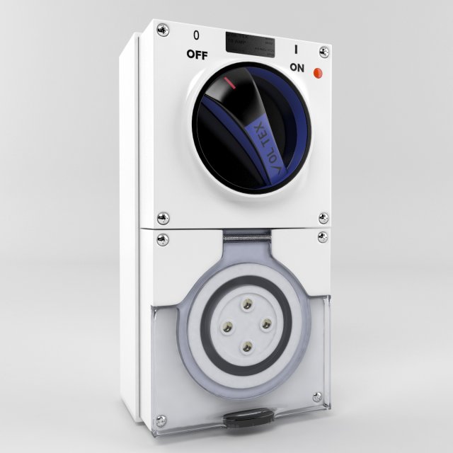 outlet switch Modelo 3D .c4d .max .obj .3ds .fbx .stl .blend 